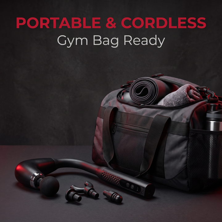 Professional Percussion Massage Gun Deep Tissue Muscle Recovery Handheld Massager 4 Massage Heads Home Gym Fitness Rehabilitation Body Massager