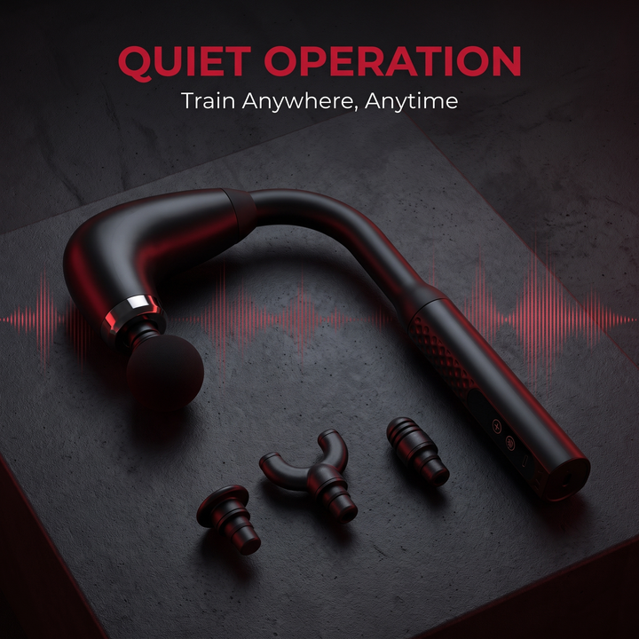 Professional Percussion Massage Gun Deep Tissue Muscle Recovery Handheld Massager 4 Massage Heads Home Gym Fitness Rehabilitation Body Massager