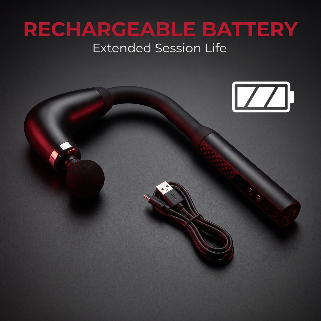 Professional Percussion Massage Gun Deep Tissue Muscle Recovery Handheld Massager 4 Massage Heads Home Gym Fitness Rehabilitation Body Massager