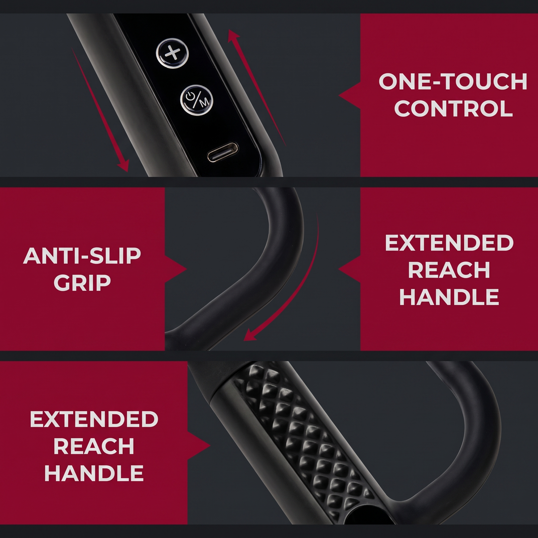 Professional Percussion Massage Gun Deep Tissue Muscle Recovery Handheld Massager 4 Massage Heads Home Gym Fitness Rehabilitation Body Massager