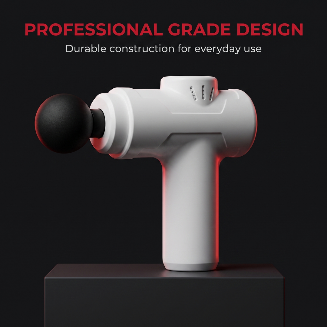 Professional Portable Massage Gun Deep Tissue Percussion Massager Muscle Recovery Device Handheld Body Massager for Gym Sports Fitness Home Use