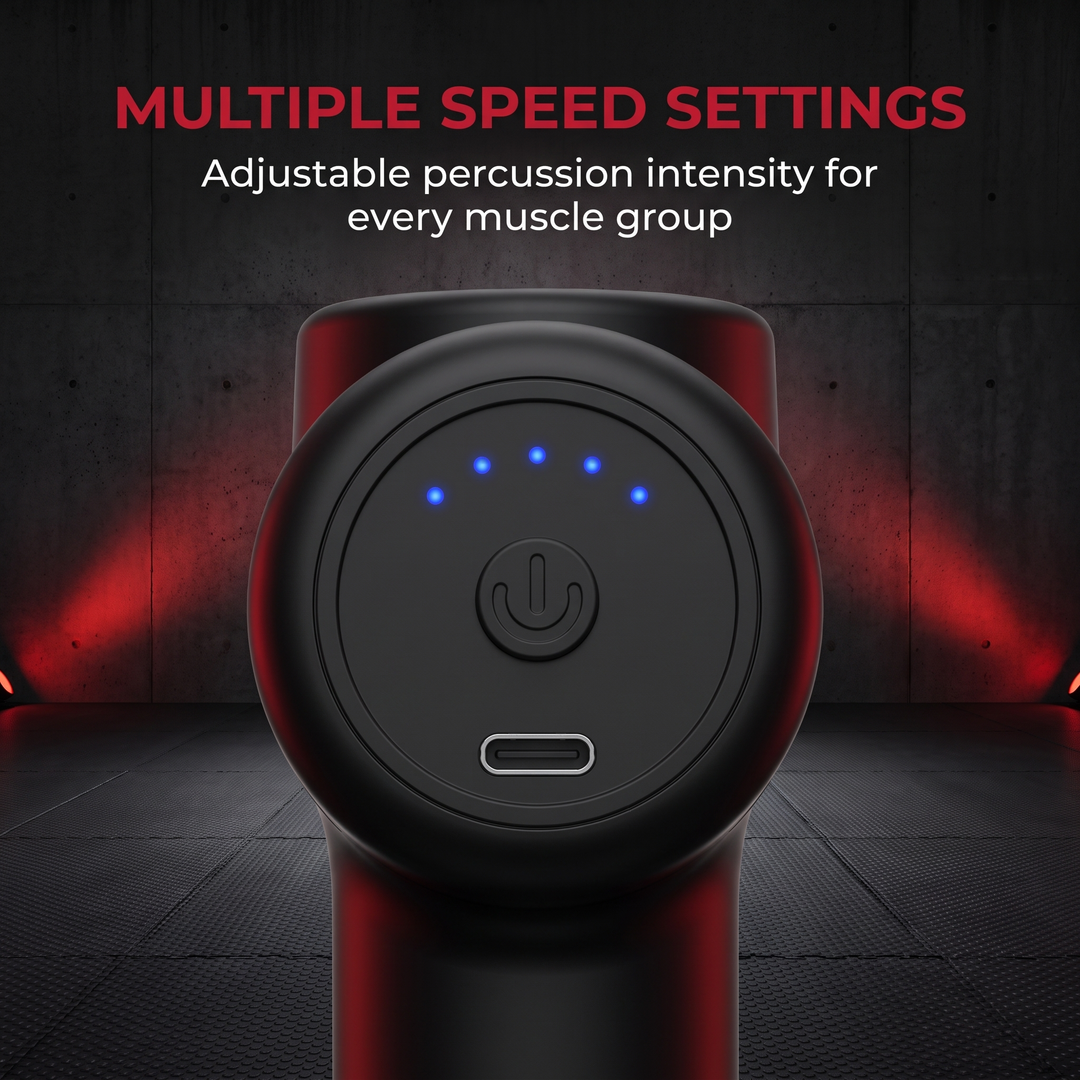 Professional Portable Massage Gun Deep Tissue Percussion Massager Muscle Recovery Device Handheld Body Massager for Gym Sports Fitness Home Use