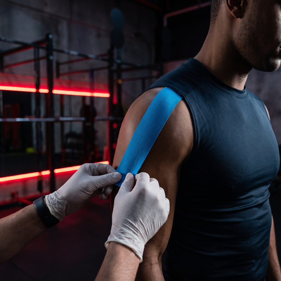Professional Pre-Cut Kinesiology Tape Athletic Sports Tape Muscle Support Tape for Shoulder Knee Back Leg Pain Relief Rehabilitation Recovery Home Gym Fitness