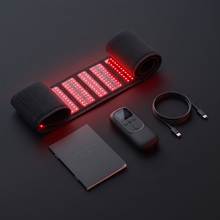 Professional Red Light Therapy Belt 660nm 850nm Infrared LED Wrap for Back Waist Pain Relief Body Recovery Home Use Portable