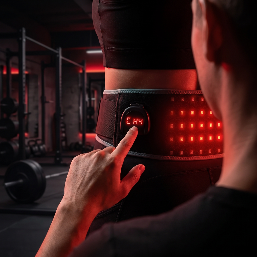 Professional Red Light Therapy Belt Infrared LED Heat Massage Wrap for Back Waist Pain Relief Blood Circulation Support Recovery