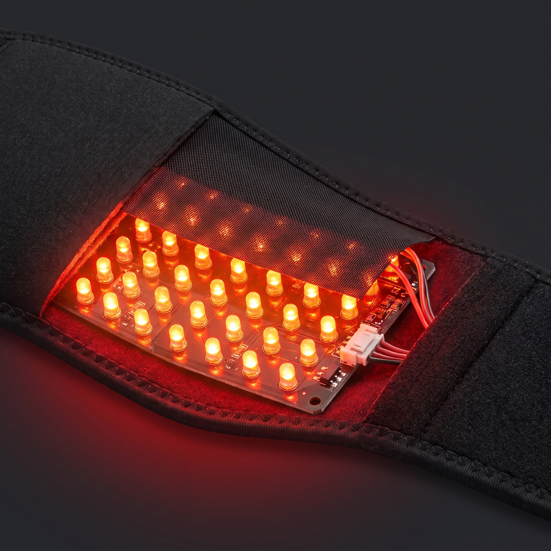 Professional Red Light Therapy Belt Infrared LED Heat Massage Wrap for Back Waist Pain Relief Blood Circulation Support Recovery