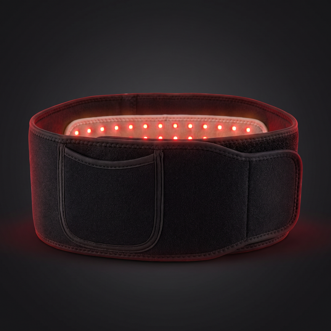 Professional Red Light Therapy Belt Infrared LED Heat Massage Wrap for Back Waist Pain Relief Blood Circulation Support Recovery