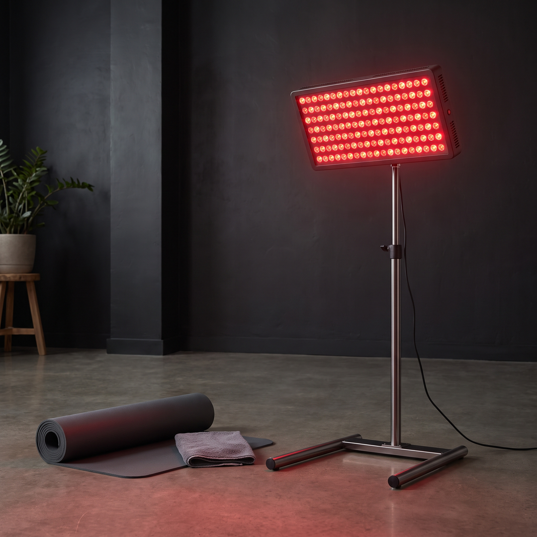 Professional Red Light Therapy Lamp 660nm 850nm Near Infrared Light Panel for Face and Body with Adjustable Stand and Timer Home Use Recovery Device