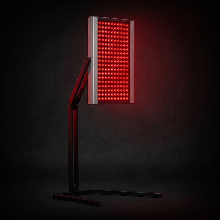 Professional Red Light Therapy Lamp 660nm 850nm Near Infrared Light Panel for Face and Body with Adjustable Stand and Timer Home Use Recovery Device