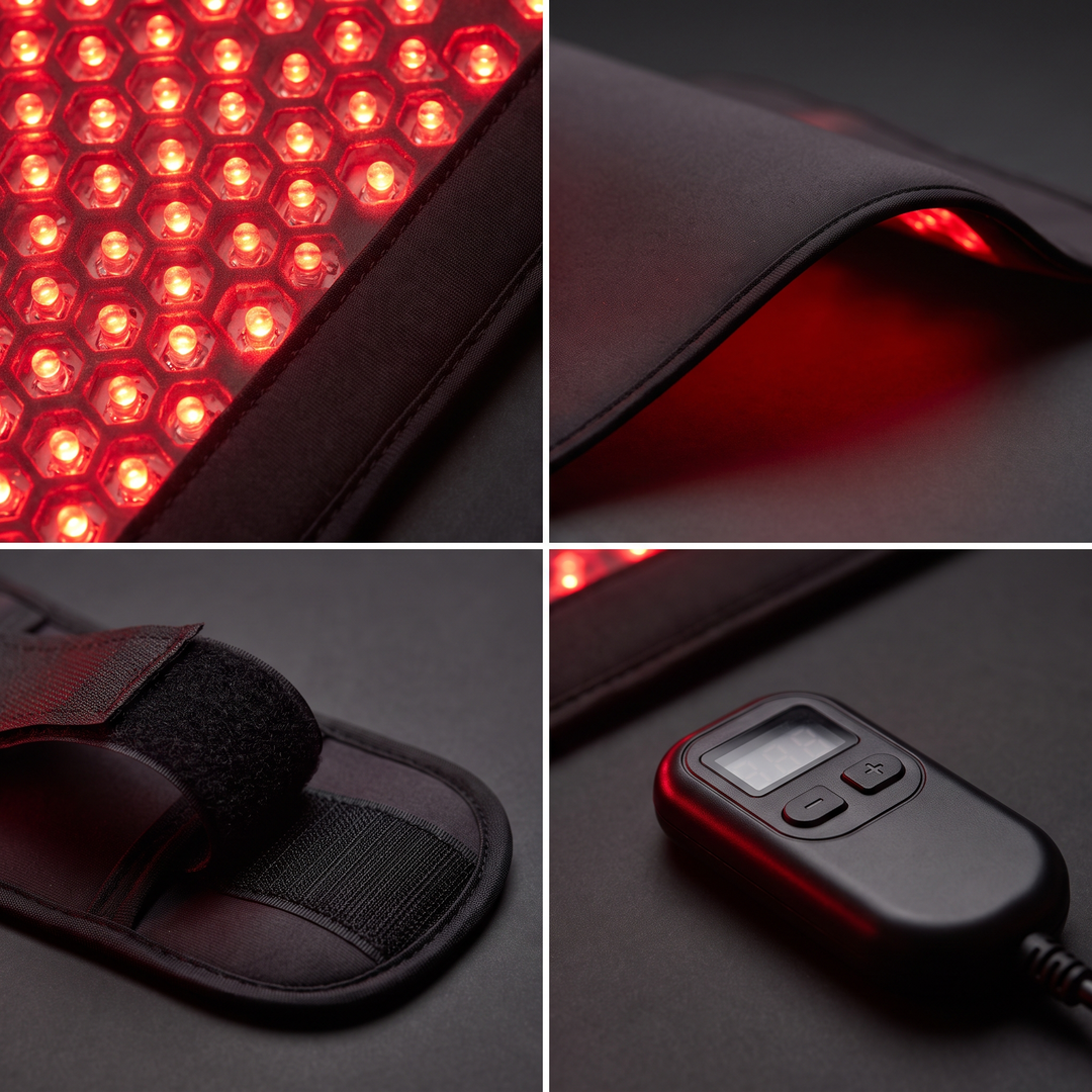 Professional Red Light Therapy Pad 210 LEDs 660nm 850nm Infrared Light Therapy Device for Face Body Back Knee Hands Feet Portable Heat Pad Recovery