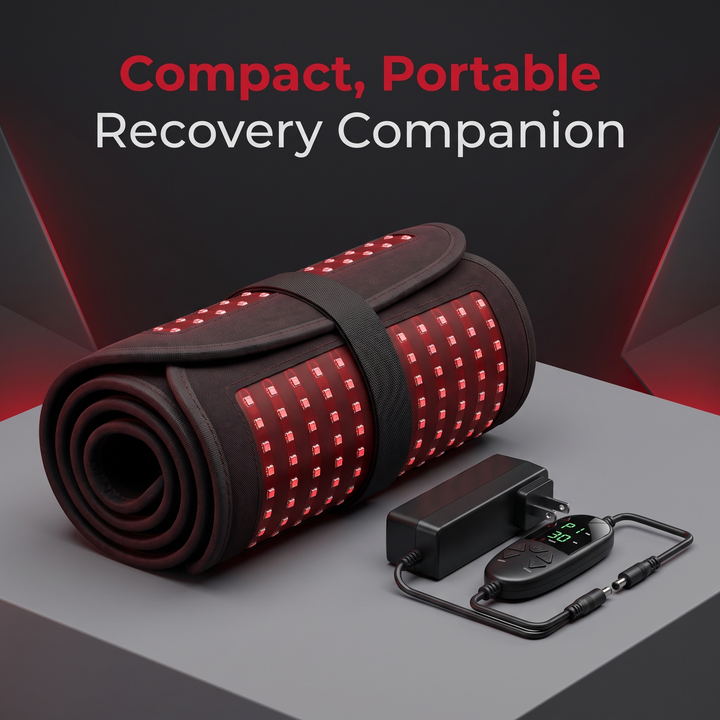 Professional Red Light Therapy Pad 660nm 850nm Dual Spectrum Near Infrared LED Light Therapy Device Portable Recovery Pad for Muscle Relief Body Wellness Home Use