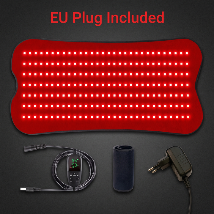 Professional Red Light Therapy Pad 660nm 850nm Dual Spectrum Near Infrared LED Light Therapy Device Portable Recovery Pad for Muscle Relief Body Wellness Home Use