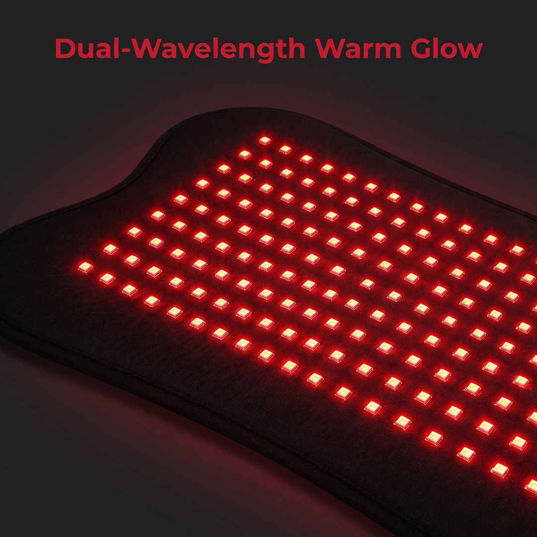 Professional Red Light Therapy Pad 660nm 850nm Dual Spectrum Near Infrared LED Light Therapy Device Portable Recovery Pad for Muscle Relief Body Wellness Home Use