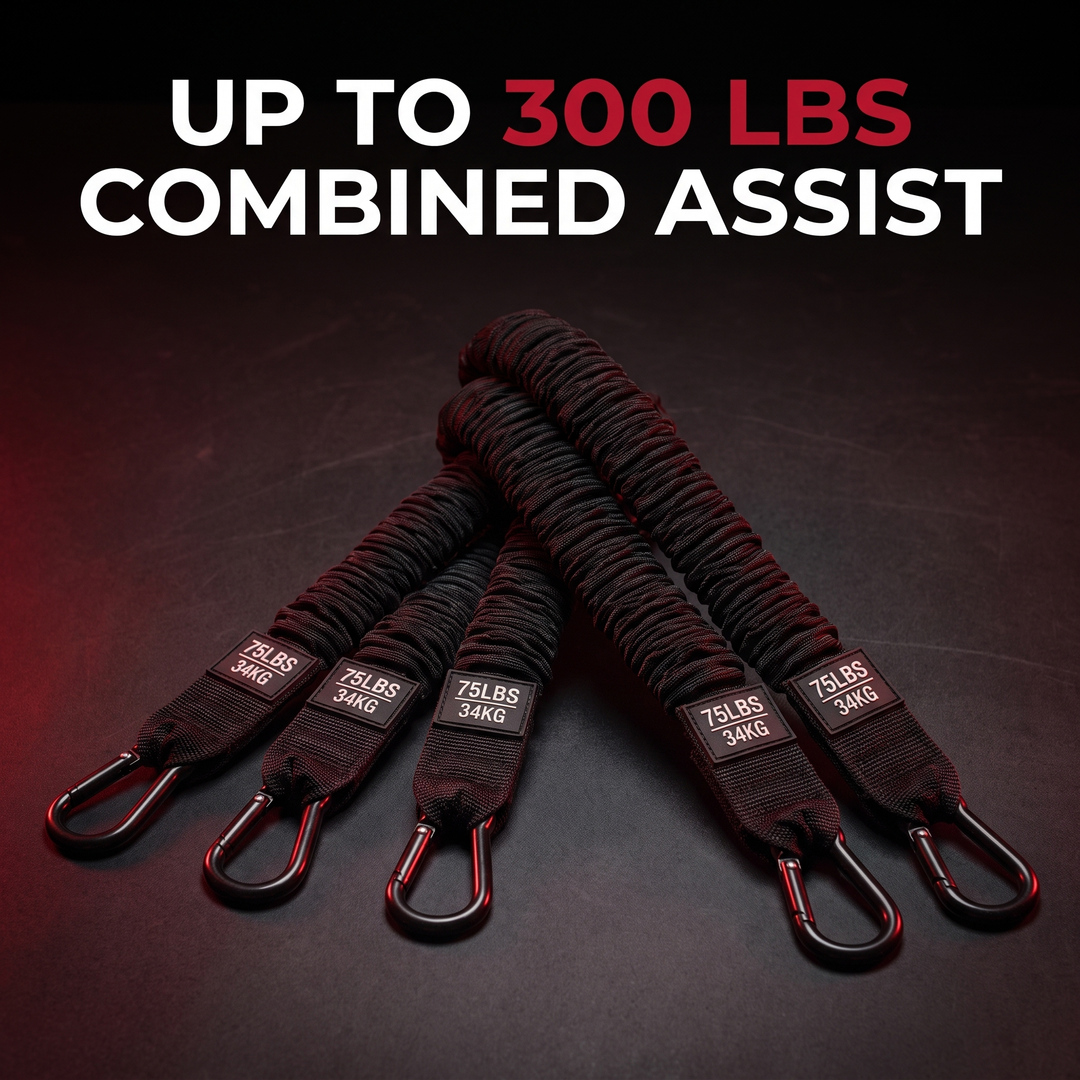 Professional Resistance Band Pull Up Assistance Bands Set Strength Training Loop Bands for Pull Ups Chin Ups Stretching Mobility Home Gym Workout Recovery Exercise