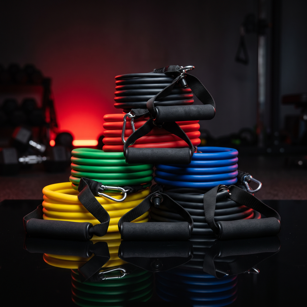 Professional Resistance Bands with Handles Exercise Bands for Strength Training Home Gym Workout Bands for Men Women Fitness Rehabilitation Equipment