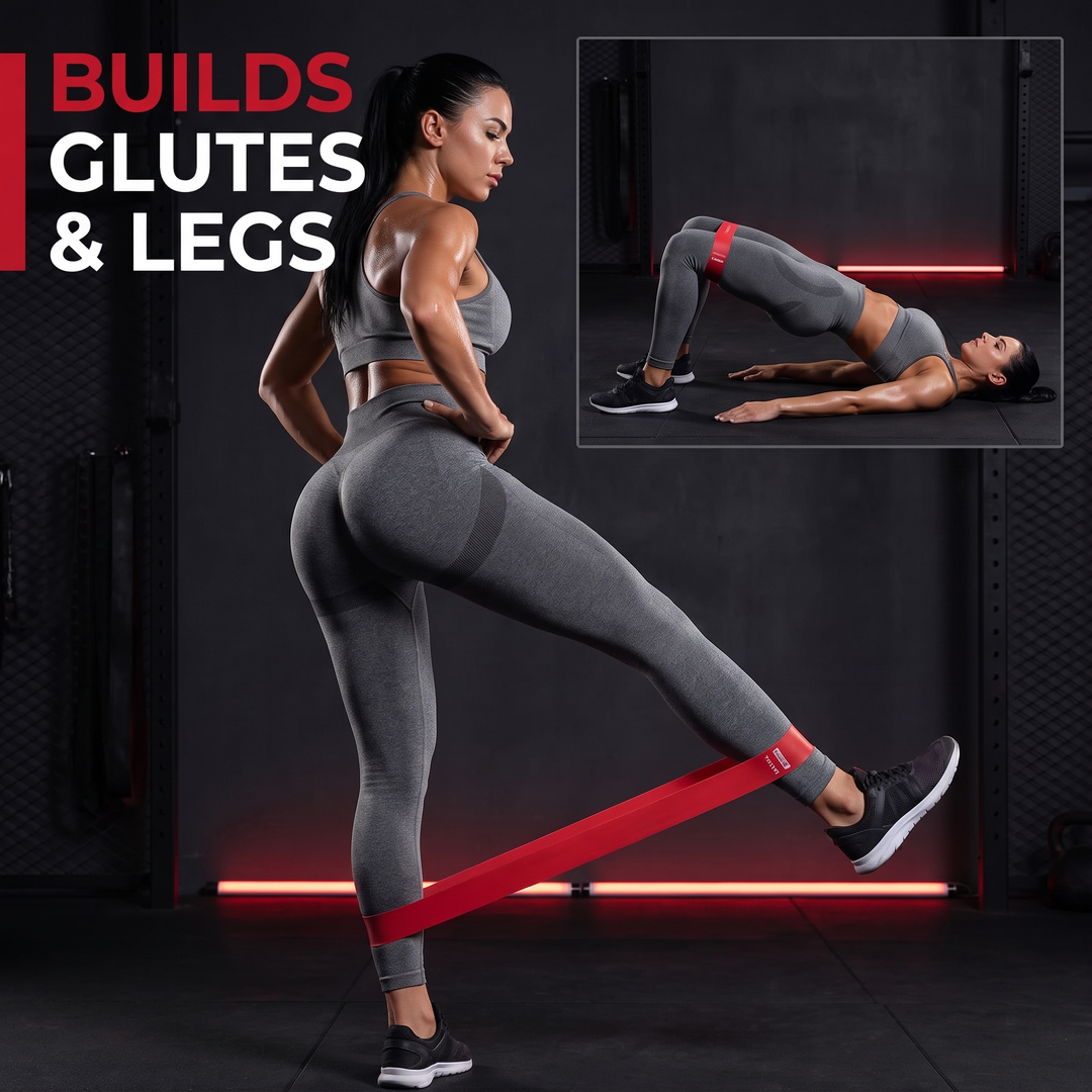 Professional Resistance Loop Bands Set Latex Exercise Bands Legs Glutes Core Strength Training Home Gym Workout Rehabilitation Mobility Fitness