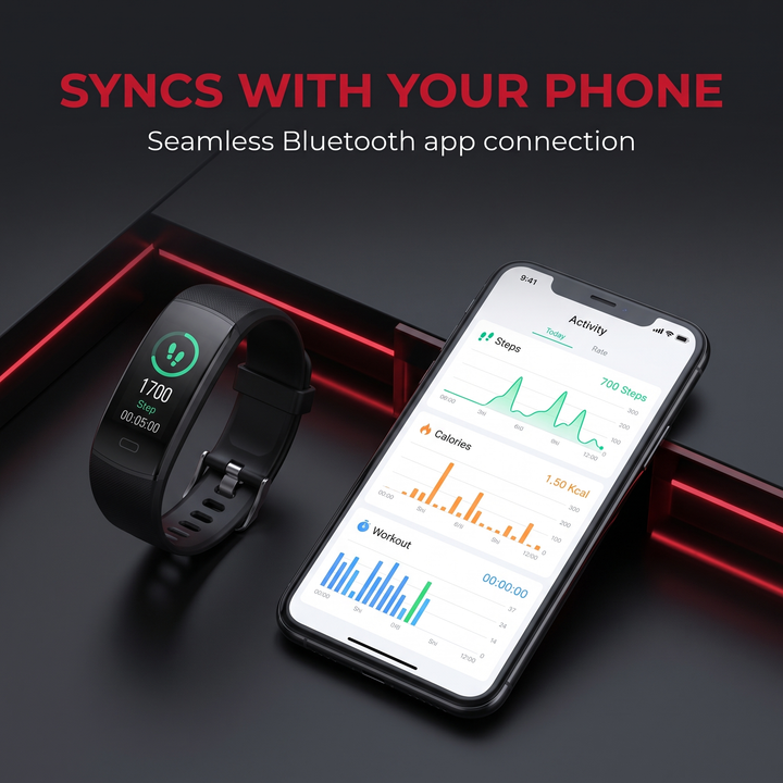 Professional Smart Fitness Band ECG PPG Heart Rate Blood Pressure Body Temperature Monitor Wrist Band Activity Tracker for Health Monitoring Daily Fitness Use