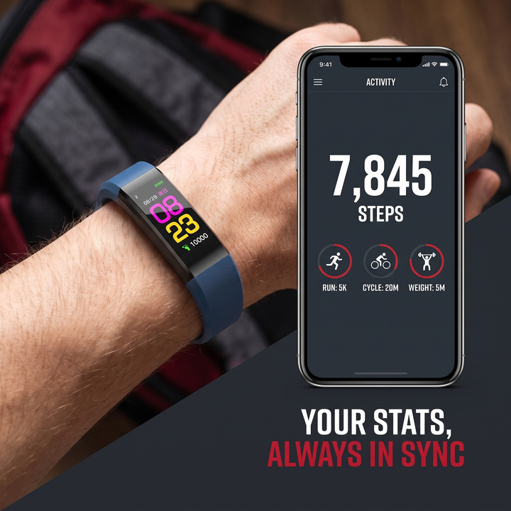 Professional Smart Fitness Band Heart Rate Blood Oxygen Blood Pressure Monitor Waterproof Activity Tracker Bracelet for Android and iOS