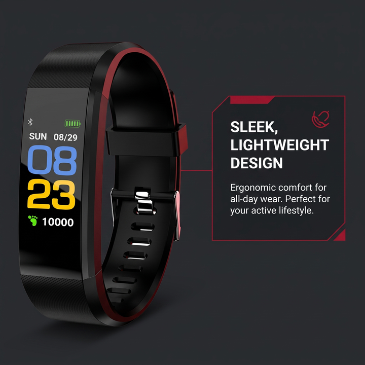 Professional Smart Fitness Band Heart Rate Blood Oxygen Blood Pressure Monitor Waterproof Activity Tracker Bracelet for Android and iOS
