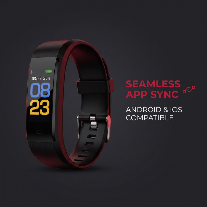 Professional Smart Fitness Band Heart Rate Blood Oxygen Blood Pressure Monitor Waterproof Activity Tracker Bracelet for Android and iOS