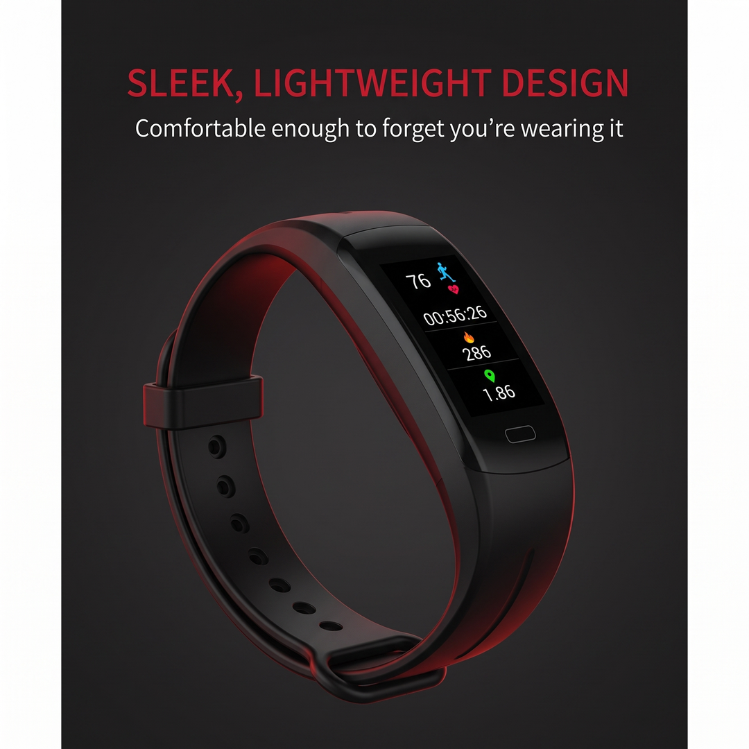 Professional Smart Fitness Band Heart Rate Blood Pressure Blood Oxygen Monitor IP67 Waterproof Activity Tracker Bracelet for Sport Health Monitoring