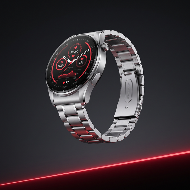 Professional Smart Watch with GPS Bluetooth Calling AMOLED Display Sport Fitness Tracker Heart Rate Monitor IP68 Waterproof Large Battery Smartwatch for Men Women