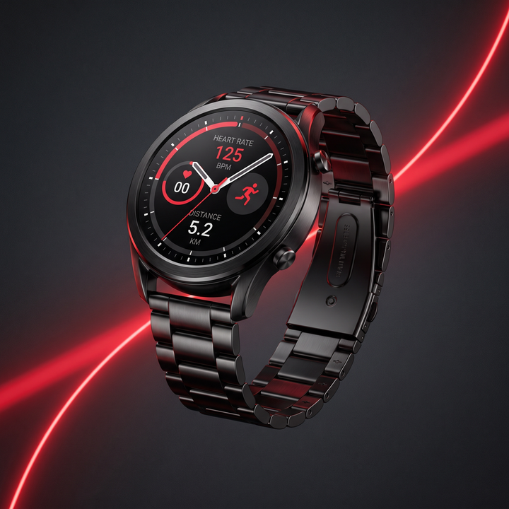 Professional Smart Watch with GPS Bluetooth Calling AMOLED Display Sport Fitness Tracker Heart Rate Monitor IP68 Waterproof Large Battery Smartwatch for Men Women