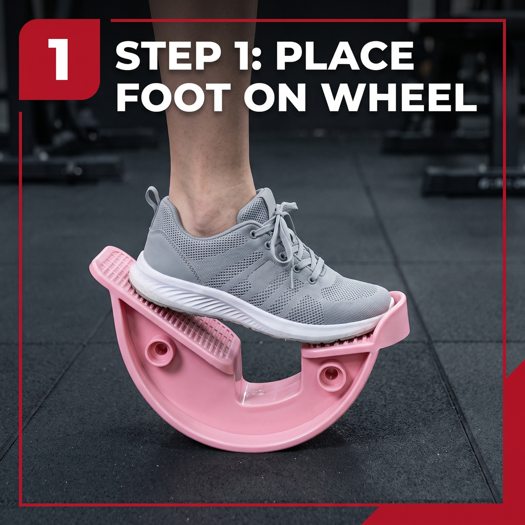 Professional Stretching Wheel Calf Stretcher Balance Board Foot Ankle Arm Stretcher Pedal Trainer Home Gym Mobility Rehabilitation Fitness Recovery