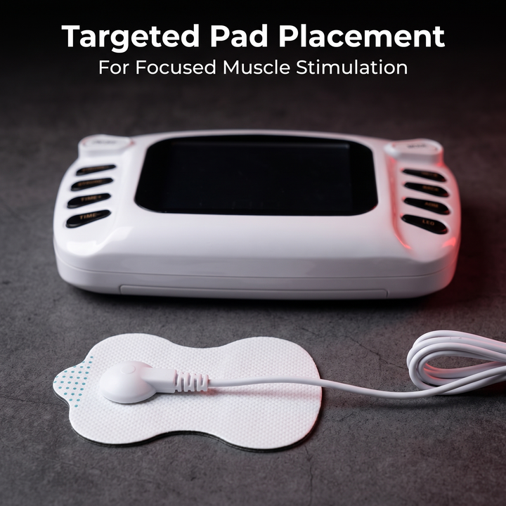 Professional TENS EMS Muscle Stimulator Electrotherapy Device 8 Modes 15 Intensity Levels Pain Relief Muscle Recovery Physiotherapy Unit Home Gym