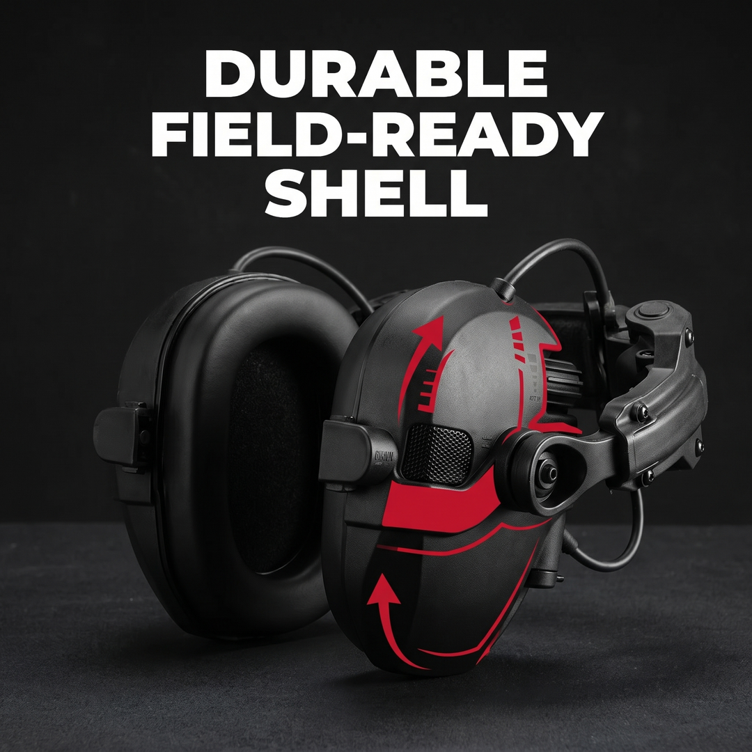 Professional Tactical Helmet Headset Active Noise Cancelling Ear Protection Shooting Hunting Hearing Defender Helmet Mounted Headphones