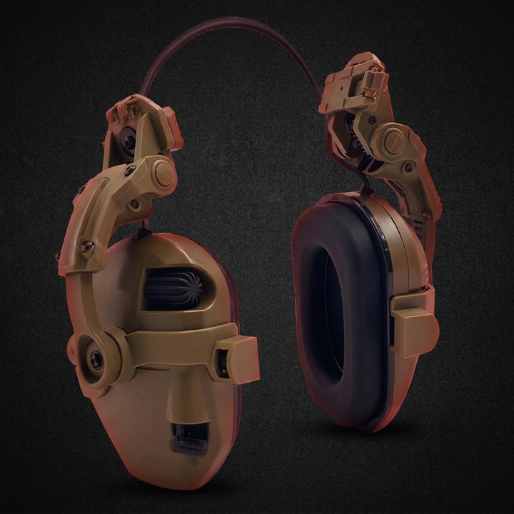 Professional Tactical Helmet Headset Active Noise Cancelling Ear Protection Shooting Hunting Hearing Defender Helmet Mounted Headphones
