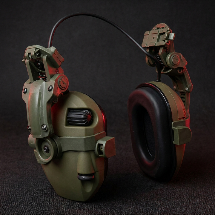 Professional Tactical Helmet Headset Active Noise Cancelling Ear Protection Shooting Hunting Hearing Defender Helmet Mounted Headphones