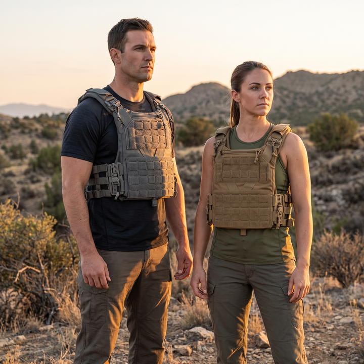 Professional Tactical Plate Carrier Vest Full Size MOLLE Chest Rig Adjustable Cummerbund Quick Release Airsoft Outdoor Training Gear Lightweight