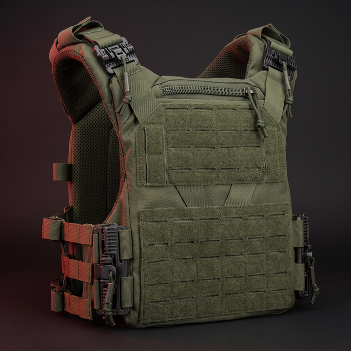 Professional Tactical Plate Carrier Vest Full Size MOLLE Chest Rig Adjustable Cummerbund Quick Release Airsoft Outdoor Training Gear Lightweight