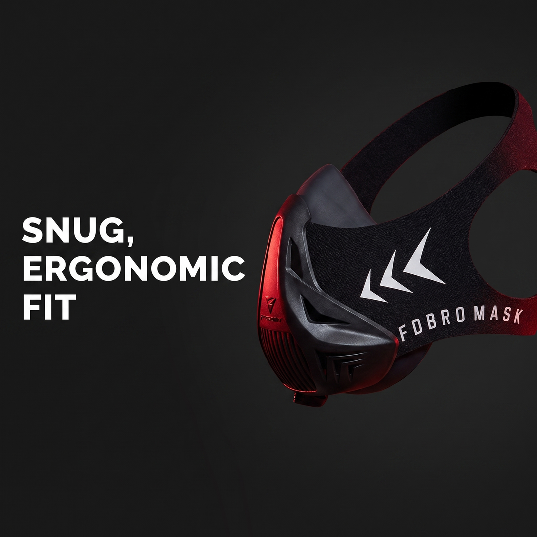 Professional Training Mask Elevation Simulation Cardio Endurance Mask MMA Fitness Running Resistance Breathing Mask for Home Gym Strength Cardio Workout Sports