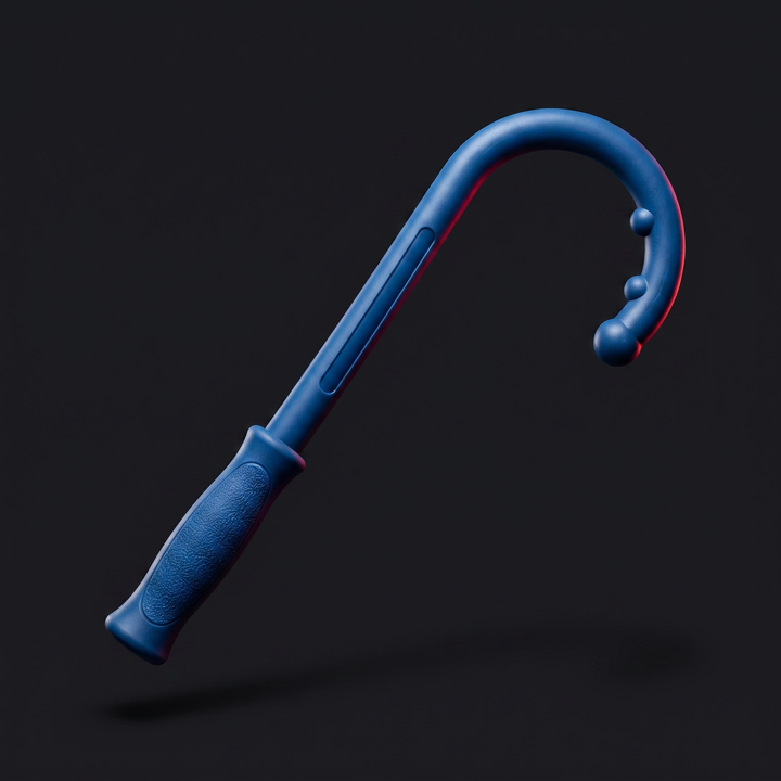 Professional Trigger Point Massage Stick Hook Cane Self Massage Tool Back Muscle Relief Body Massage Therapeutic Tool for Home Gym Recovery Rehabilitation