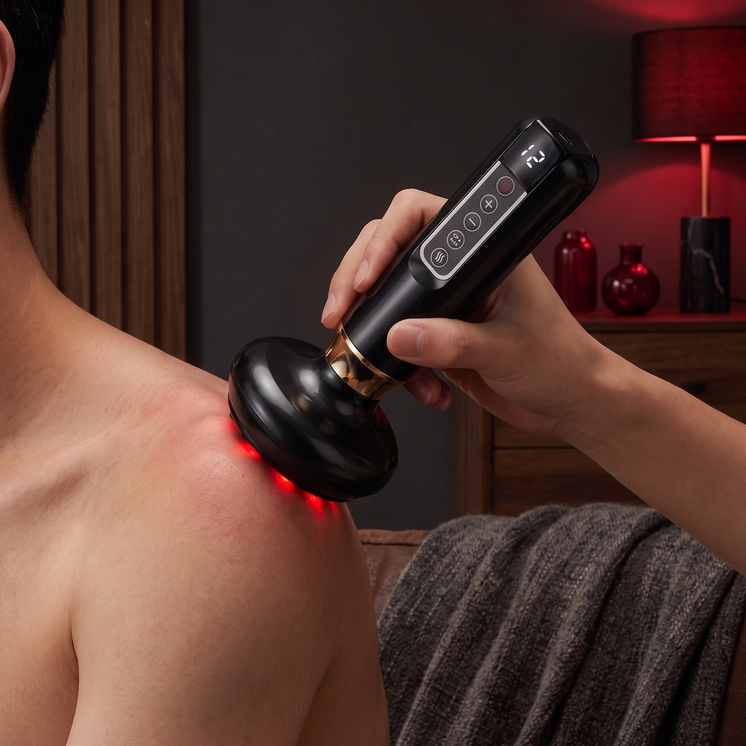 Professional Vacuum Suction Body Massager Handheld Cupping Device with Heating for Belly Back Cellulite Massage Recovery Sculpting Home Use