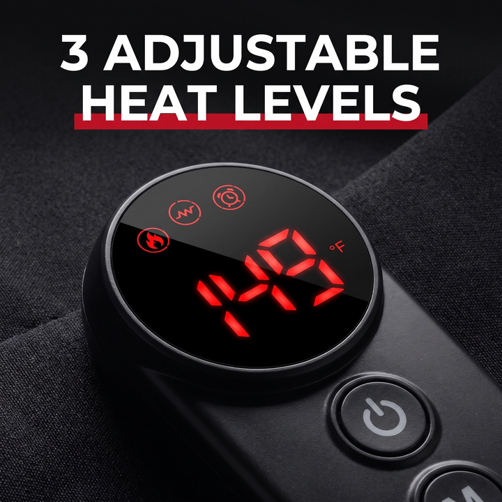 Professional Vibration Shoulder Massage Belt with Heat Therapy Adjustable LED Heating Shawl Wrap for Neck Shoulder Back Muscle Recovery Home Use