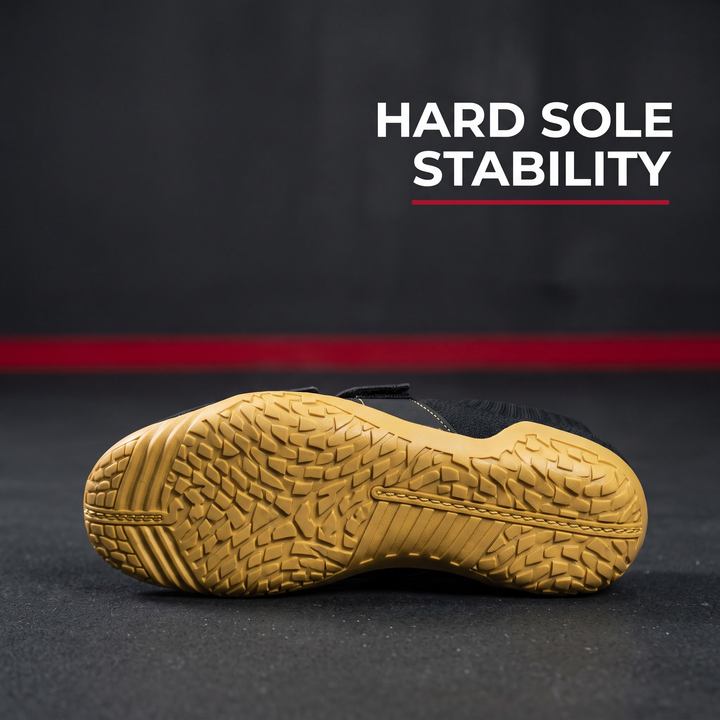 Professional Weightlifting Shoes Squat Training Shoes Hook and Loop Unisex Hard Sole Powerlifting Gym Shoes Sizes 35 to 46
