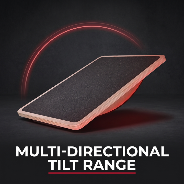 Professional Wooden Balance Board Square Anti-Slip Balance Training Board for Coordination Stability Core Strength Home Office Gym Yoga Rehabilitation Fitness