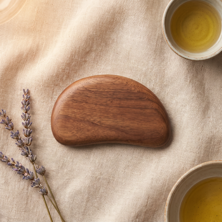 Professional Wooden Gua Sha Massage Tool Natural Wood Body Massager Cellulite Scraper Muscle Scraping Back Massage Recovery Therapy Tool for Home Use