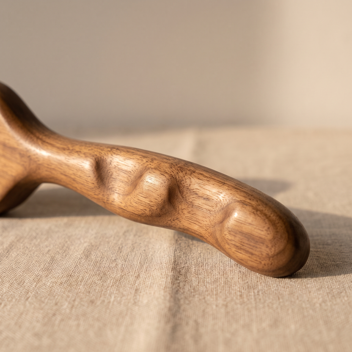 Professional Wooden Gua Sha Massage Tool Natural Wood Body Massager Cellulite Scraper Muscle Scraping Back Massage Recovery Therapy Tool for Home Use