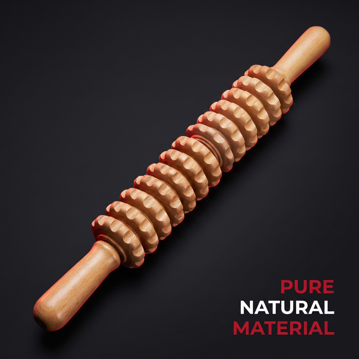 Professional Wooden Massage Roller Set Multifunctional Body Roller for Muscle Relief Cellulite Reduction Natural Wood Massager Men Women Home Recovery