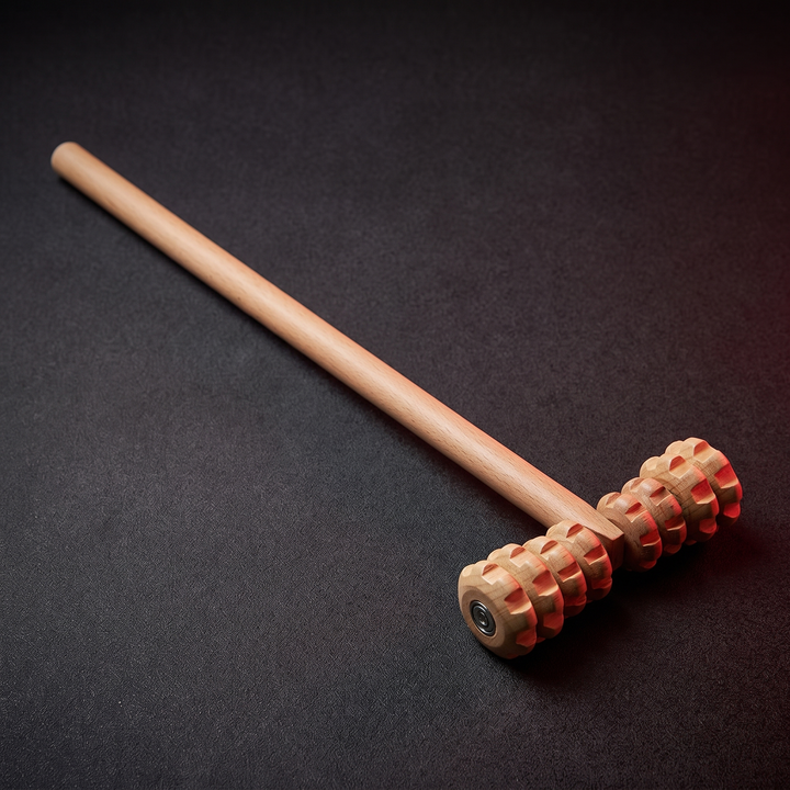 Professional Wooden Massage Roller Set Multifunctional Body Roller for Muscle Relief Cellulite Reduction Natural Wood Massager Men Women Home Recovery