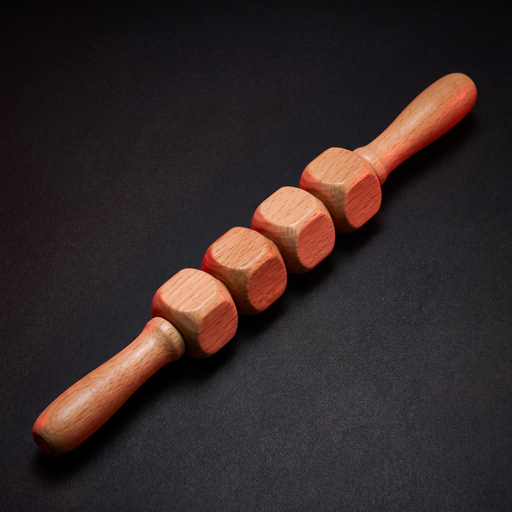 Professional Wooden Massage Roller Set Multifunctional Body Roller for Muscle Relief Cellulite Reduction Natural Wood Massager Men Women Home Recovery