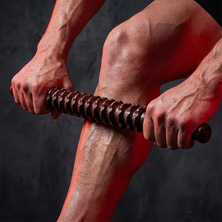 Professional Wooden Muscle Roller Stick with Trigger Point Massage for Back Leg Muscle Soreness Relief Recovery Tool Home Gym