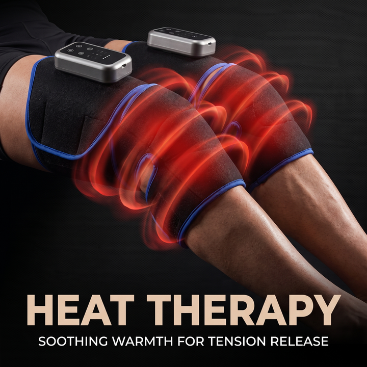 Rechargeable Leg Massager with Heat and Air Compression Adjustable Wrap for Circulation Support Muscle Recovery and Pain Relief Home Use