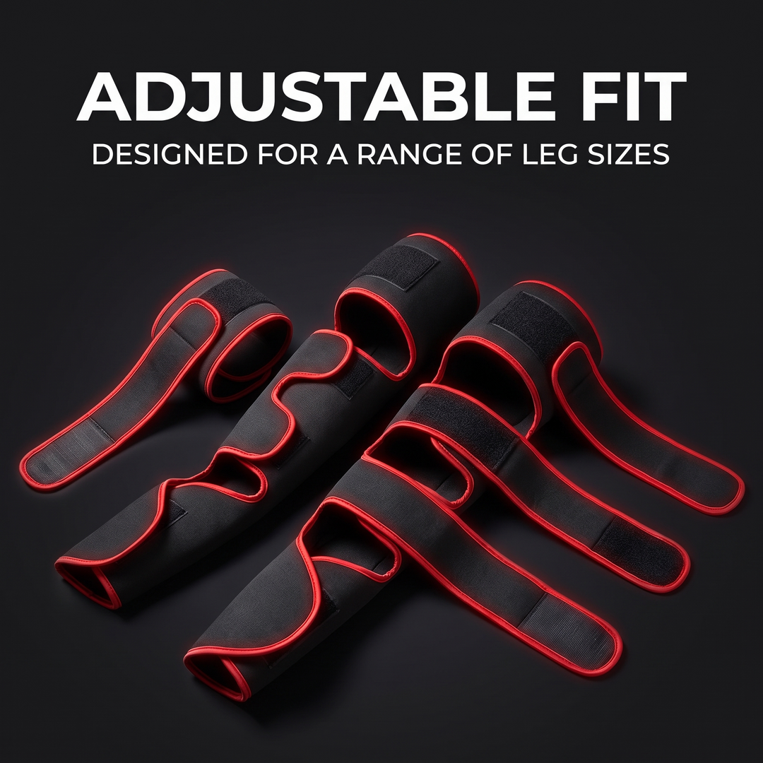 Rechargeable Leg Massager with Heat and Air Compression Adjustable Wrap for Circulation Support Muscle Recovery and Pain Relief Home Use