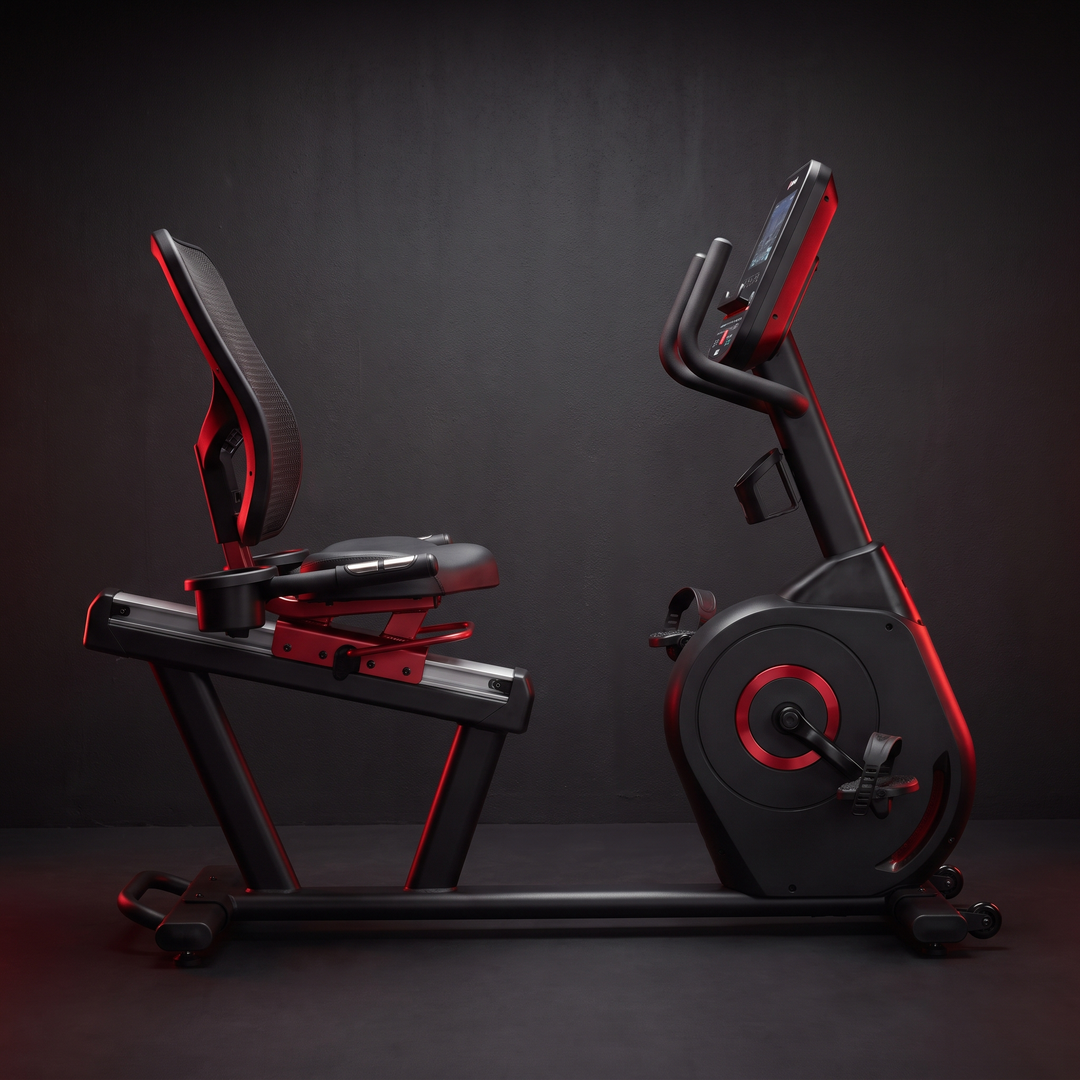 Recumbent Exercise Bike Magnetic Resistance Stationary Bike Bluetooth App LCD Display Heart Rate Monitor Home Gym Cardio Fitness Bike Low Impact
