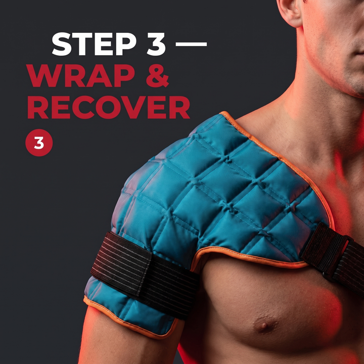 Reusable Hot Cold Compress Ice Pack Wrap Multi-Functional Self-Absorbent Shoulder Pad Therapy Pack for Recovery Rehabilitation Home Use